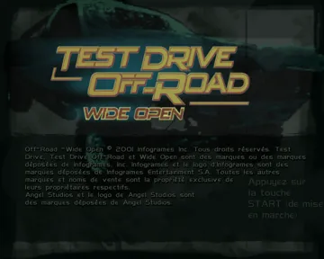 Test Drive Off-Road - Wide Open screen shot title